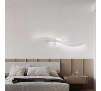 MRBVAOXVD Wallps,Led Wall Lights Indoor Wall Sconce Modern Wave Bar Wallp Acrylic for Liviroom Bedroom Hallway/White Hite Light/100Cm
