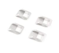 MRBVHGPKUT Car Door Handle for L&and R&Over for Defender 90 110 130 2004-2018 Aluminum Alloy Car Door Inner Door Bowl Handle Decoration(Style D Silver 4 pcs)