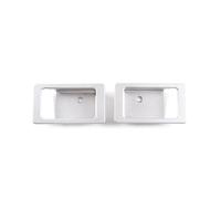 MRBVHGPKUT Car Door Handle for L&and R&Over for Defender 90 110 130 2004-2018 Aluminum Alloy Car Door Inner Door Bowl Handle Decoration(Style B Silver 2 pcs)