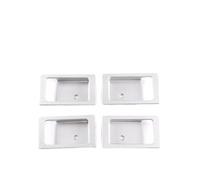 MRBVHGPKUT Car Door Handle for L&and R&Over for Defender 90 110 130 2004-2018 Aluminum Alloy Car Door Inner Door Bowl Handle Decoration(Style B Silver 4 pcs)