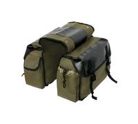 MRBVHGPKUT Motorbike Side Pannier Bag for Royal Enfield Motorcycle Saddle Bag Canvas Waterproof Panniers Motorbike Luggage(Green)