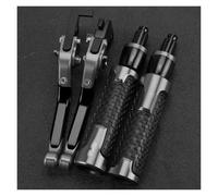 MRBVHGPKUT Motorcycle Brake Clutch Motorcycle Adjustable Brake Clutch Levers Handlebar Grips Handle Ends for Fazer FZS1000 FZS 1000 2001 2002 2003 2004 2005(A3)