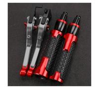 MRBVHGPKUT Motorcycle Brake Clutch Motorcycle Adjustable Brake Clutch Levers Handlebar Grips Handle Ends for Fazer FZS1000 FZS 1000 2001 2002 2003 2004 2005(A18)