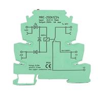 MRC-25D61Z24 Ultra-Thin PLC Relay Module Input DC 24V TS-35 DIN Rail PLC Relay Amplifier Board Output AC 250V 6A for Circuits