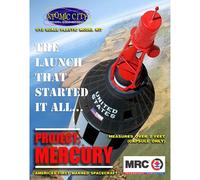 MRC Atomic City #0062001 Mercury Capsule Plastic Model Kit 1/12 Scale 0.5 Liters Black