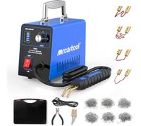 MRCARTOOL Plastic Welding Kit Adjustable Power Car Bumper Repair Kit | 5-level adjustable power 15W-80W; 600 assorted hot staples; fast heating with LED light; 220V for car plastic repair