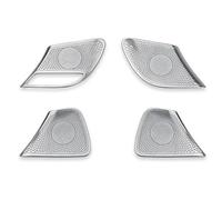 MRCBROUEO Auto Interior Compatible With Genesis For G70 Door Panel Speaker Cover Inner Door Small Audio Speaker Cover Interior Accessories(Silver)