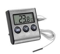 Mrchrogge Digital Fridge Freezer Thermometer with Fridge Freezer Temperature Alarm and Max Min Function - Refrigerator Thermometer for Fridge and Freezer Alarm Alert When Temperatures Drop (Black)