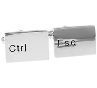 MRCUFF Control Escape IT PC Keys Computer Pair Cufflinks in Presentation Gift Box & Polishing Cloth