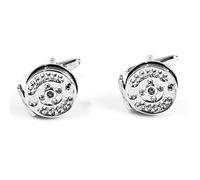 MRCUFF Fly Fishing Reel Fish Pair Cufflinks in a Presentation Gift Box & Polishing Cloth