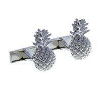 MRCUFF Pineapple Hawaii Cook Chef Pair Cufflinks in a Presentation Gift Box & Polishing Cloth