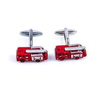 MRCUFF Presentation Gift Box Fire Truck Engine Fireman Pair Cufflinks & Polishing Cloth