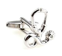 MRCUFF Presentation Gift Box Stethoscope MD Doctor Pair Cufflinks & Polishing Cloth