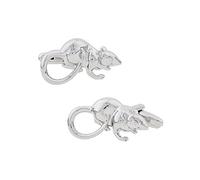 MRCUFF Rat Animal Pair Cufflinks in Presentation Gift Box & Polishing Cloth