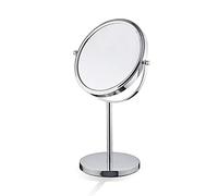 MRDAER Makeup Vanity Mirror 1x/3x Magnification 360 Degree Rotatable, Free Standing Pedestal Shaving/Make Up Mirror, for Bathroom or Bedroom Table Top (Size : D:6inch)
