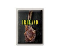 mrdeco Metal Sign 30 x 40 cm Domed Ireland Irish Anbus Tomahawk Steak Decorative Tin Sign Tin Sign