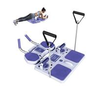 MRDEER Multifunctional Abdominal Wheel for Fitness & Bodybuilding - High-Strength Material, Quiet Wheels, Elbow Pads, Removable Handle - Effective Full Body Workout for Home and On the Go