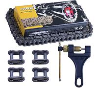 MRELC 428H Motorcycle Chain+ Chain Breaker,116-links Heavy Duty Drive Chain