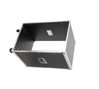 Mreryyse 16U Open Frame Network Rack, 18.3" Compatible, Floor Standing Server Rack Cabinet with 4 Removable Wheels, Rolling Rack Mobile Server Rack Data Cabinet with Casters for Office Home