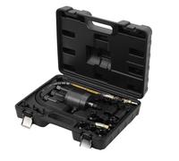 Mreryyse 21PCS Pneumatic Diesel Injector Puller Set, 5-8 Bar Professional Air Vibration fuel Injector Removal Tool with 19pcs Adaptors, Steel Diesel Injector Extractor Puller Set Replacement