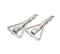 Mreryyse 2pcs Trailer Stabilizer for Caravan, 800kg Load Capacity, RV Trailer Stabilizing Stands, 105mm to 520mm Height Adjustable, Stabiliser Legs Lifter Jack Steel Trailer Parking Support