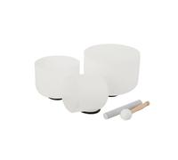 Mreryyse Set of 3 Crystal Singing Bowls 6/8/10in - Random Delivery of Tones