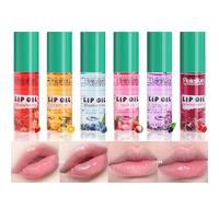 Mrettick Moisturizing Lip Oil 6 Pcs Roll-on Lip Gloss Set Fresh Lip Glaze Transparent Moisturizing Lip Lotion Hydrating for Lip Care