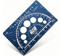 MRF Card Multitools Designer - 15-in-1 Credit Card Multitool Ruler - Aluminium Wallet Multitool Card for Architects, Engineers & Designers - Pocket Multi Tool, Dual Scale, TSA Approved