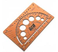 MRF Card Multitools Designer - 15-in-1 Credit Card Multitool Ruler - Aluminium Wallet Multitool Card for Architects, Engineers & Designers - Pocket Multi Tool, Dual Scale, TSA Approved