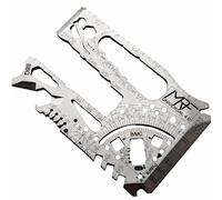 MRF Card Multitools Universal 4.0 Credit-Card Multitool - 80+ Functions | Titanium ToolCard with Wrenches, Bit Driver, Rulers & Pry Bar | Heavy-Duty EDC for Engineers, Mechanics & DIY