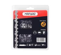 MRFARZ 2-Pack Chainsaw Chain 16 Inch 3/8" LP Pitch .050" Gauge 56 Drive Links S56 Fits Craftsman, Poulan, Ryobi, Echo, Greenworks and More