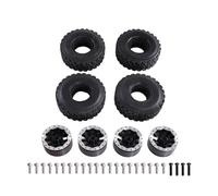 MRFVASD For MN For MN82 LC79 For MN78 D90 D91 D96 99S For WPL For Range For Feiyu For JJRC 1/16 1/12 Metal Six Wheel Drive Clip Tire Hub Tires RC RC Rims Hubs Tire(Black)