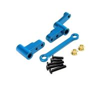 MRFVASD RC Decorative Accessories Compatible With Mjx For Hyper Go 14301 14302 1/14 RC Car Upgrade Modification Accessories Parts Metal Steering Group(Blue)