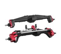 MRFVASD RC Decorative Accessories For Axial For Capra 1.9 For UTB AXI03004 For Buggy F9 For Wraith 90018 RR10 1/10 RC Crawler All Metal Front And Rear Portal Axle Upgrade Part(Red,Set)