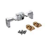 MRFVASD RC Models Repairs For FMS Xiaoqi For FCX24 1/24 Metal Upgrade Modification CNC Process Rear Axle Housing Remote Control Car Spare Parts(Silver)