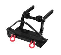 MRFVASD RC Models Repairs For Mjx For Hyper Go H12Y H12Y+ Aluminum Alloy Front Bumper With Electric Winch RC Car Upgrade Parts And Accessories(Black)