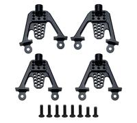 MRFVASD RC Models Repairs For SCX10 1/10 Remote Control Track Car Axle 1 Set Of Front And Rear Shock Absorber Shock Tower Mounting Posts LIFT Parts(Black)