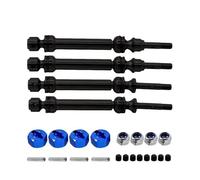 MRFVASD RC Models Repairs For Slash For Rustler For Stampede For VXL 1/10 4Pcs Front And Rear Drive Shaft Spline CVD 110-138MM 4X4 4WD RC Car Upgrade Parts(Black)