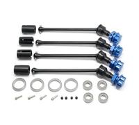MRFVASD RC Models Repairs For Traxxas For Maxx For Widemaxx 1:10 8996X 89086-4 Steel Extended Drive Shaft CVD Kit Metal Upgrade Parts RC Crawler Car Models(Silver blue)