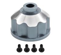 MRFVASD RC Models Repairs For Traxxas For MAXX MONSTER TRUCK 1/10 RC Car For Universal Aluminum Front And Rear Differential Housing 8981 RC Car Parts Accessories(Red)