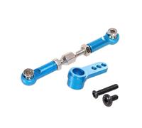MRFVASD Rc Parts Accessories For MJX H16 16207 16208 16209 16210 1/16 Metal 25T Servo Arm Servo Horn Steering Link Rod RC Car Accessories Upgrades And Replacements(Blue)