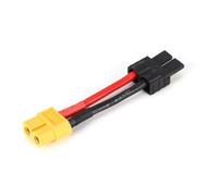 MRFVASD Rc Parts Accessories For Traxxas Ec5 XT60 12awg EcS Converter Wire Male Female Plug Cable Adapter For RC Car LiPo Battery Charging Parts Accs Replacement Use(XT60-F to TRX-M)