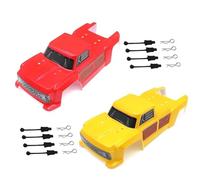 MRFVASD Rc Parts Accessories For Wltoys 144001 144010 For Monster Truck Modified Body Shell Kit Upgrade Front Bumper With Lamp Big Wheels Tires RC Car Parts Accessories