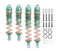 MRFVASD RC Repairs Models Spare For Arrma For 6S Fireteam For Kraton For Notorious For Outcast 1/7 1/8 4pcs 110mm 135mm Metal Oil Shock Absorber Damper RC Parts(Green)