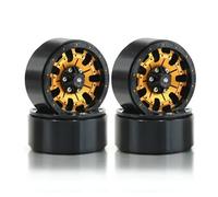 MRFVASD RC Repairs Models Spare For Axial For SCX10 Pro For Capra UTB18 For TRX4 For Redcat 1/10 Masonry 110 * 38MM Mud For Terrain 1.9" Wheel Tires RC Car Parts(Gold hub)