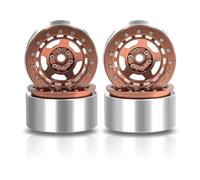 MRFVASD RC Repairs Models Spare For Axial For TRX4 D90 For SCX10 For Wraith For Capra 1/10 Aluminum Alloy 2.2" Beadlock Wheels Rim RC Crawler Upgrade Accessories(Bronze)