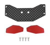 MRFVASD RC Repairs Models Spare For Losi For Micro-B 2WD 1/24 Upgrade Aluminum Carbon Fiber Tail Rear Wing RC Repair Modify Upgrade Parts Accessories(Red)