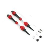 MRFVASD RC Repairs Models Spare For Traxxas For VXL For Slash For Rustler For Hoss For Stampede 4X4 1/10 4 Pcs/2pcs Rear Drive Shaft Steel Driveshaft RC Car Parts(Red,Front)