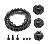 MRFVASD RC Repairs Models Spare For Traxxas For X-Maxx For E-Revo 2.0 46T-54T With M1 18T-22T Steel Spur Pinion Gear Set RC Upgrade Parts Accessories(52T)