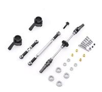MRFVASD RC Repairs Models Spare For WPL For B14 B24 B-24 C14 C24 C-24 B16 B36 Q60 1/16 Upgrade Metal Front Rear Gear Bridge Axle RC Car Spare Parts(Black front)
